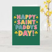 Carte Joyeuse Saint-Patrick (Fleur jaune)