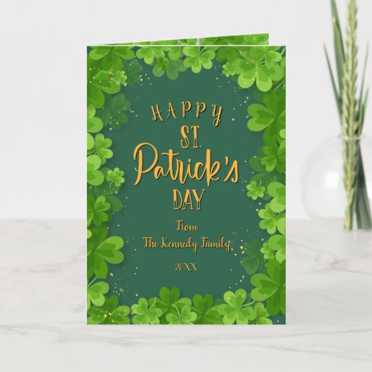 Carte Joyeuse Saint-Patrick (Devant)