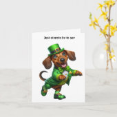 Carte Joyeuse Saint-Patrick (Fleur jaune)