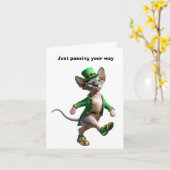 Carte Joyeuse Saint-Patrick (Fleur jaune)