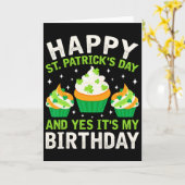 Carte Joyeuse Saint-Patrick Anniversaire Saint-Paddy Fem (Fleur jaune)