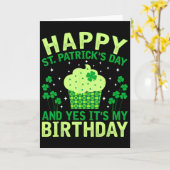 Carte Joyeuse Saint-Patrick Anniversaire Saint-Paddy Fem (Fleur jaune)