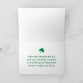 Carte Joyeuse Saint-Patrick chats (Intérieur)
