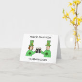 Carte Joyeuse Saint-Patrick Cousin (Fleur jaune)