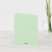 Carte Joyeuse Saint-Patrick Gnome Vert Or (Dos)
