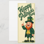 Carte Joyeuse Saint-Patrick Mignon Lutins (Devant / Derrière)