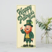 Carte Joyeuse Saint-Patrick Mignon Lutins (Debout devant)