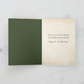 Carte Joyeuse Saint-Patrick vintage irlandais (Intérieur)