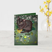 Carte Joyeuse Saint-Patricks Day (Fleur jaune)