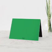 Carte Joyeuse Saint Patrick's Day, Green Lucky Clovers (Dos)