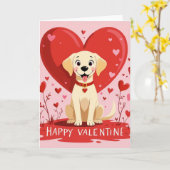 Carte Joyeuse Saint-Valentin (Fleur jaune)