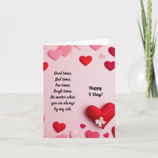 Carte Joyeuse Saint-Valentin (Devant)