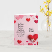 Carte Joyeuse Saint-Valentin (Fleur jaune)