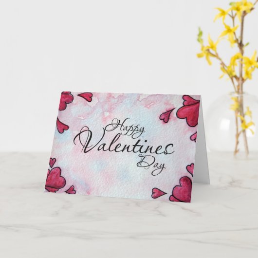 Carte Joyeuse Saint-Valentin (Fleur jaune)