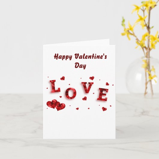 Carte Joyeuse Saint-Valentin (Fleur jaune)