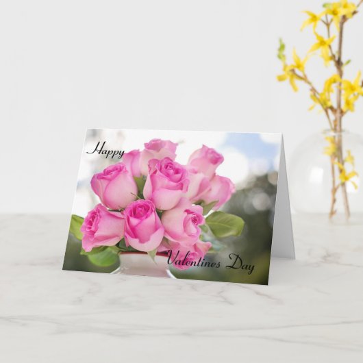 Carte Joyeuse Saint-Valentin (Fleur jaune)