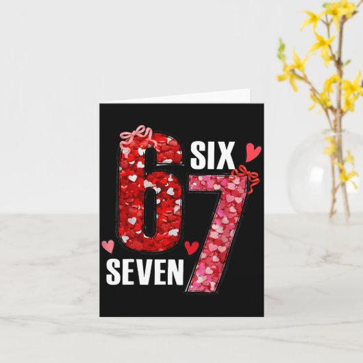 Carte Joyeuse Saint-Valentin 67 Meme Cœurs Arc Coquette  (Fleur jaune)