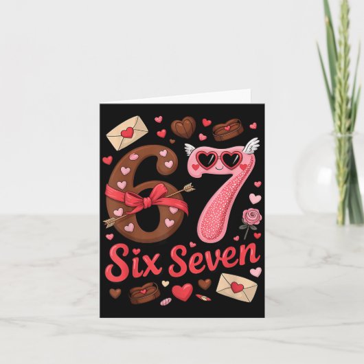 Carte Joyeuse Saint-Valentin 67 Meme Cœurs Coquette Nœud (Devant)