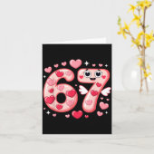 Carte Joyeuse Saint-Valentin 67 Meme Cœurs Nœud Coquette (Fleur jaune)