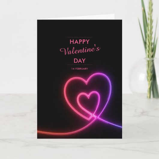 Carte Joyeuse Saint-Valentin à Marque Personnalisée. 14 (Devant)
