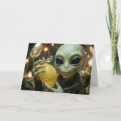 Carte Joyeuse Saint-Valentin à mon Alien Précieux (Devant)