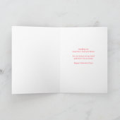 Carte Joyeuse Saint-Valentin à mon Petit Ami au Grand Cœ (Intérieur)