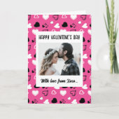 Carte Joyeuse Saint-Valentin avec amour (Devant)