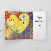Carte Joyeuse Saint-Valentin avec des cœurs et des (Intérieur)