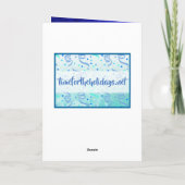 Carte Joyeuse Saint-Valentin Blue Ombre (Dos)