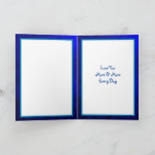 Carte Joyeuse Saint-Valentin Blue Ombre (Intérieur)