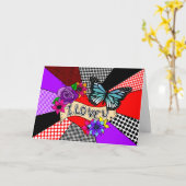 Carte Joyeuse Saint-Valentin Chéri | Art Graffiti (Fleur jaune)