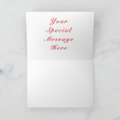 Carte Joyeuse Saint-Valentin Chien avec Cadeau Cœu (Intérieur)