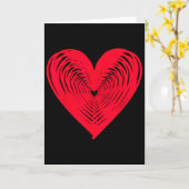Carte Joyeuse Saint-Valentin Cœur d'amour (Fleur jaune)
