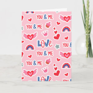 Carte Joyeuse Saint-Valentin Cœur Rouge Art Amant Romant