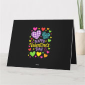 Carte Joyeuse Saint-Valentin - Cœurs Amour (Dos)