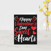 Carte Joyeuse Saint-Valentin Cœurs Suaves Couples Valent (Fleur jaune)
