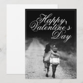 Carte Joyeuse Saint-Valentin - côte à côte (Devant / Derrière)