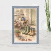 Carte Joyeuse Saint-Valentin Couple Parfait (Devant)
