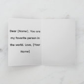 Carte Joyeuse Saint-Valentin – Couple romantique  (Intérieur)