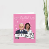Carte Joyeuse Saint-Valentin de la part de Joe et Kamala (Devant)