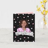 Carte Joyeuse Saint-Valentin de la part de Kamala Harris (Fleur jaune)