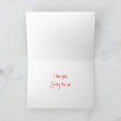 Carte Joyeuse Saint-Valentin du Chat (Intérieur)