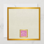 Carte Joyeuse Saint-Valentin Élégante | Or et Rose Chaud (Dos)