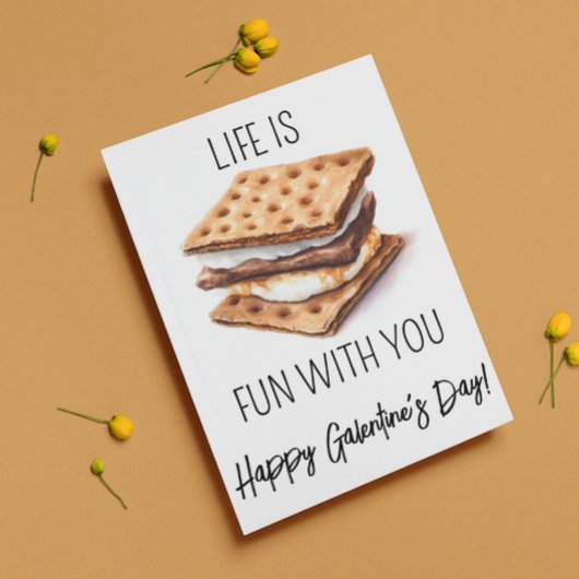 Carte Joyeuse Saint-Valentin entre filles S'mores