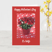 Carte Joyeuse Saint-Valentin ex-femme (Fleur jaune)