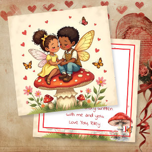 Carte Joyeuse Saint-Valentin   Fée de Cottage Rétro