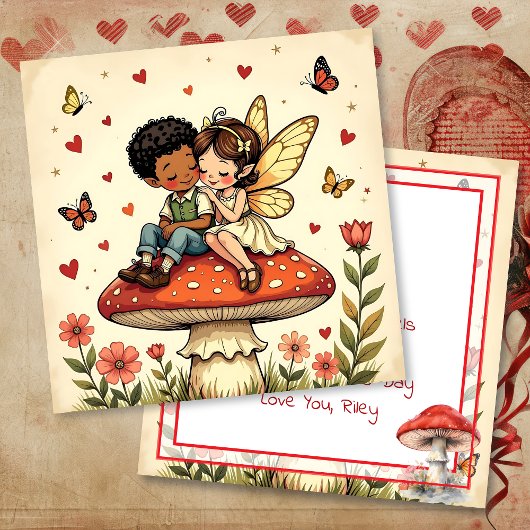 Carte Joyeuse Saint-Valentin | Fée de Cottage Rétro