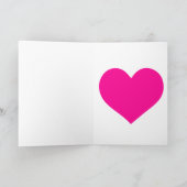 Carte Joyeuse Saint-Valentin Fleur cœur Vacances (Intérieur)