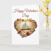 Carte 'Joyeuse Saint-Valentin' - Illustration de J (Fleur jaune)