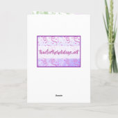 Carte Joyeuse Saint-Valentin Jolie Florale Violette (Dos)